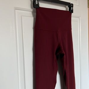 Lululemon align pant - dark cherry